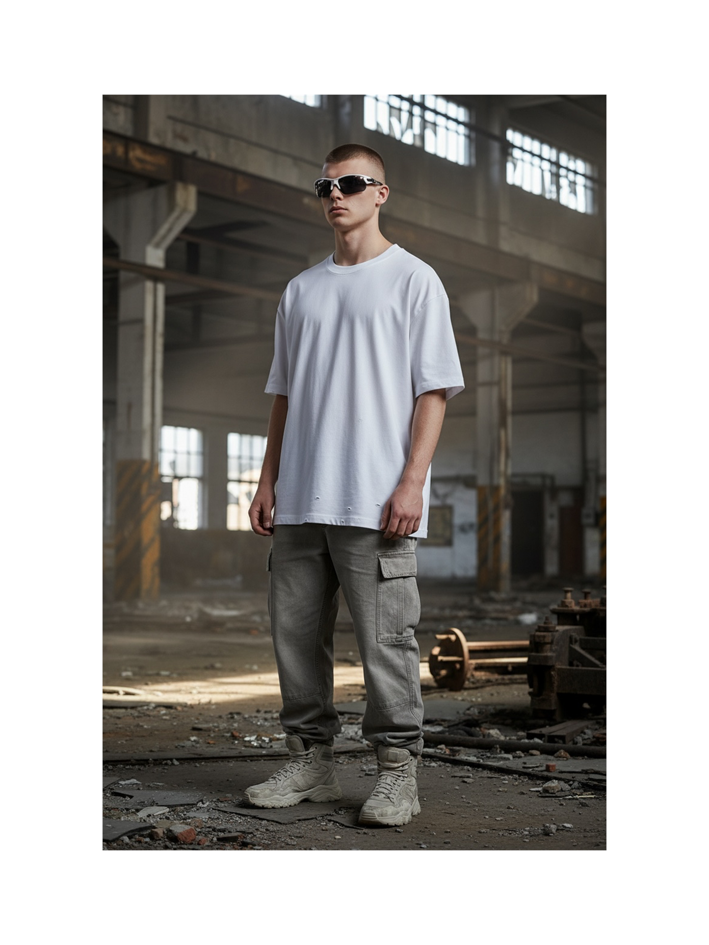 SAVVORE VERTEX White sunglasses — model